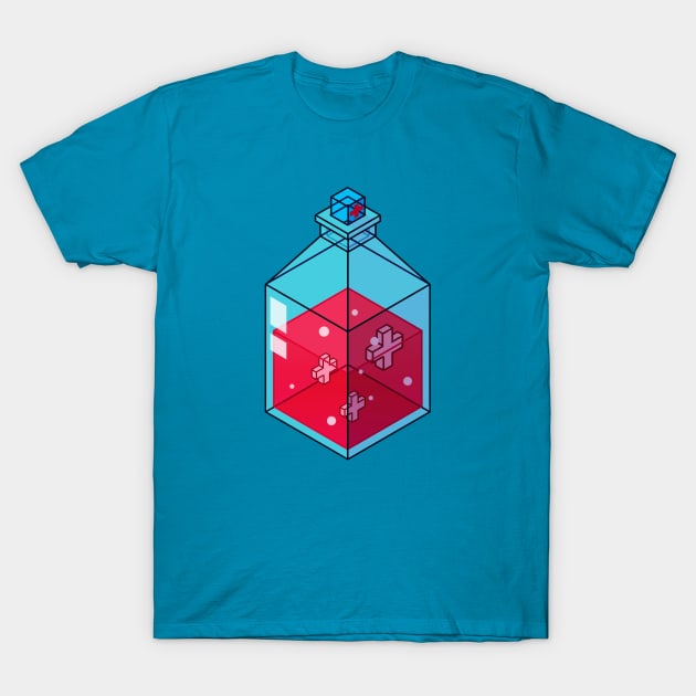 Health Potion T-Shirt by seerlight